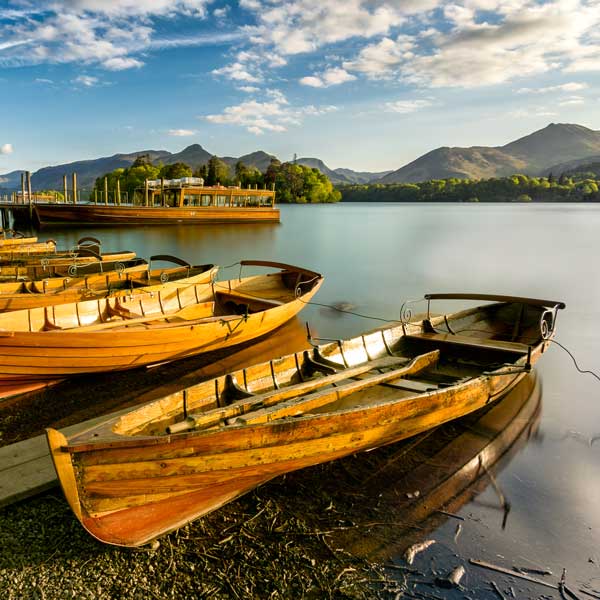 View over Derwent Water towards Keswick