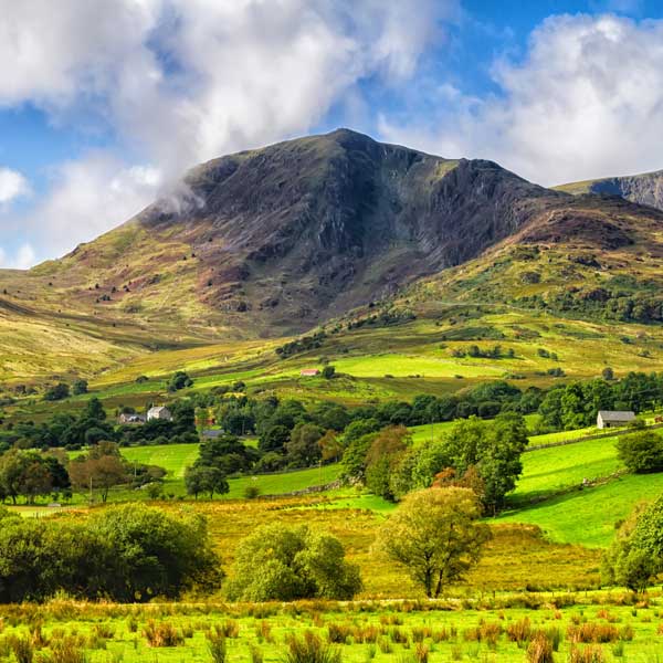 View across the Welsh countryside