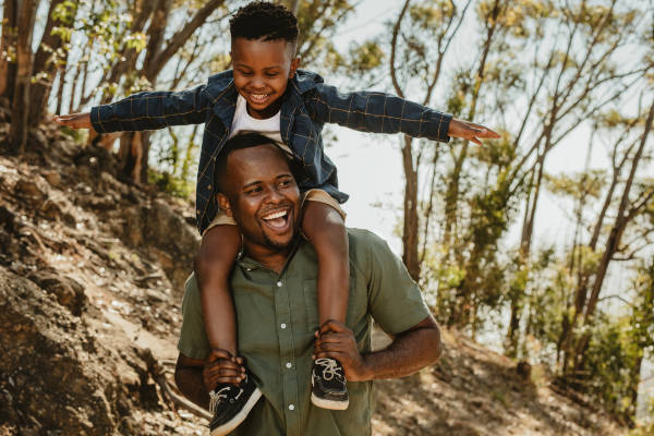 Father and son on a YHA holiday