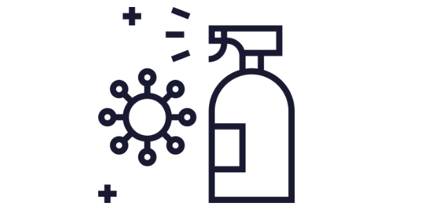 Cleaning and disinfecting illustration