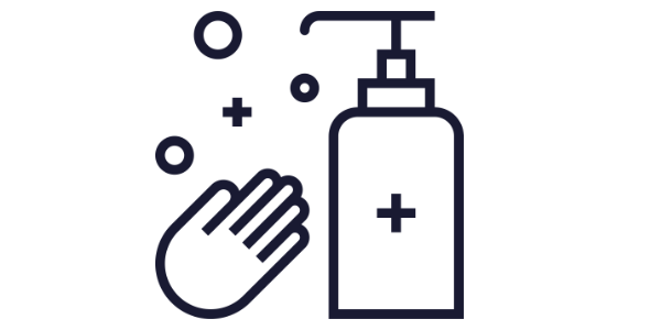 Hand sanitiser illustration